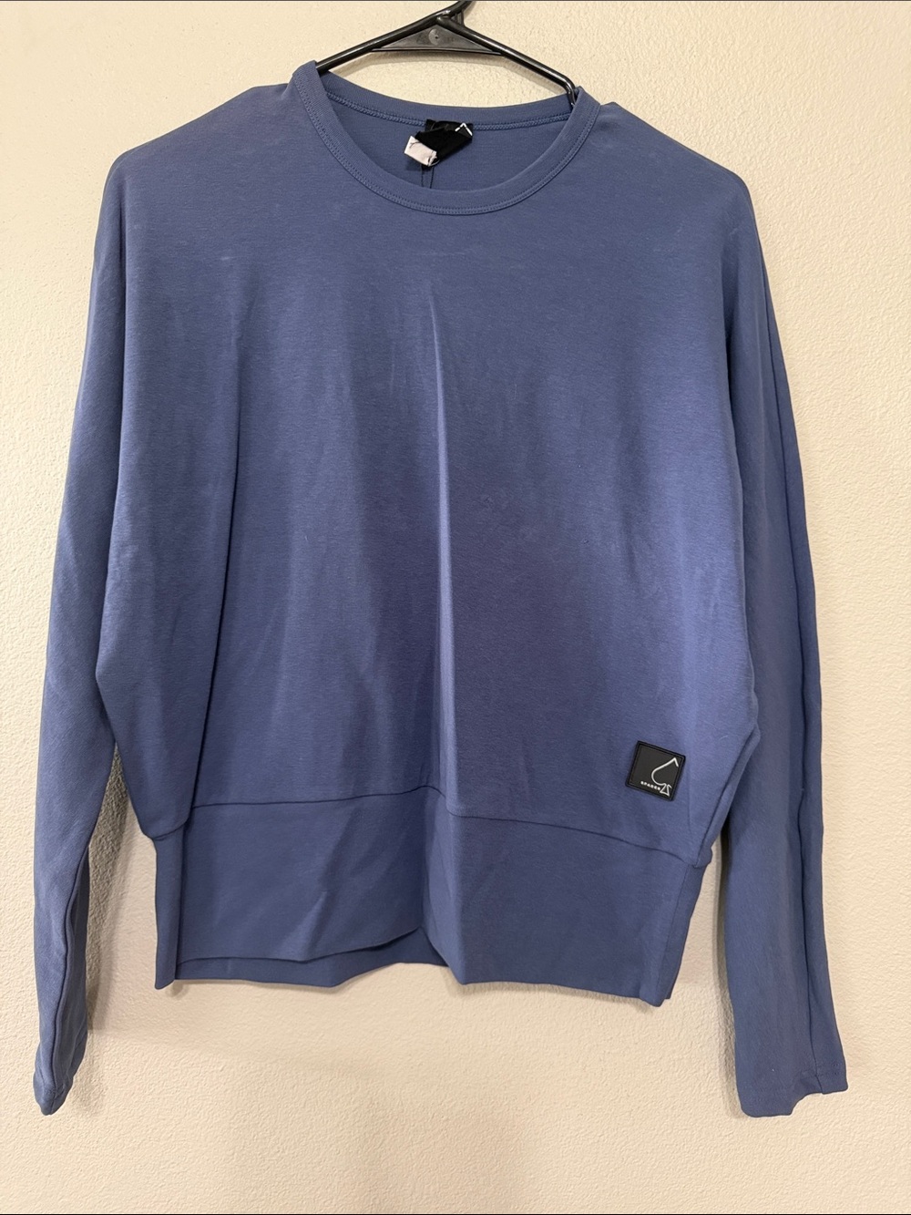 Spade Blue Crewneck Sweater - Medium Cotton/Spandex